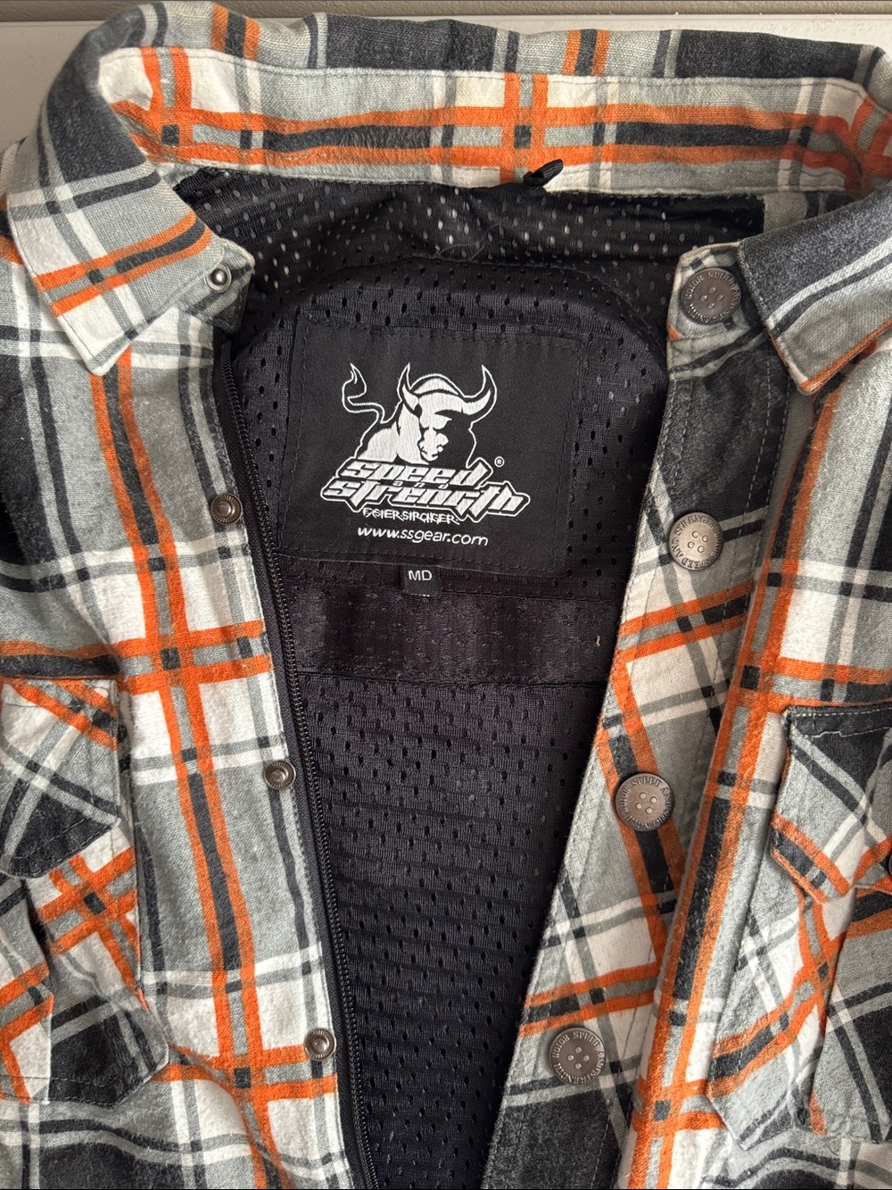 Speed and strength motorcycle jacket with armor